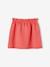 Jupe en molleton fille bleu chambray+rayé vert+rouge - vertbaudet enfant 