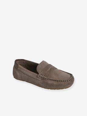 Shoes-Boys Footwear-Split Leather Moccasins for Children