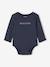 Pack of 5 Long Sleeve Bodysuits in Organic Cotton with Cutaway Shoulders for Babies night blue - vertbaudet enfant 