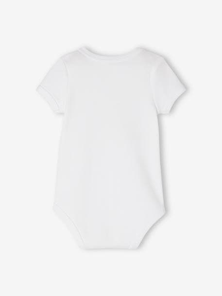 Pack of 5 Organic Cotton Bodysuits with Cutaway Shoulders, for Babies old rose - vertbaudet enfant 
