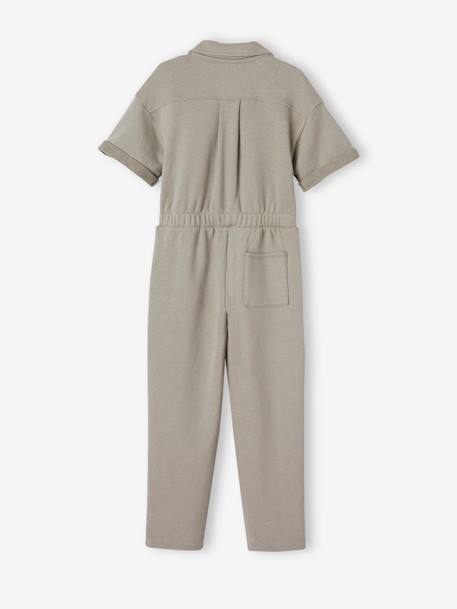 Combinaison en molleton fille khaki - vertbaudet enfant 