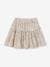Floral Cotton Gauze Skirt, for Girls ecru+printed white - vertbaudet enfant 