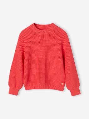 Girls-Cardigans, Jumpers & Sweatshirts-Jumper in Brioche Stitch, for Girls