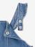Robe salopette bébé en denim bretelles volantées stone - vertbaudet enfant 