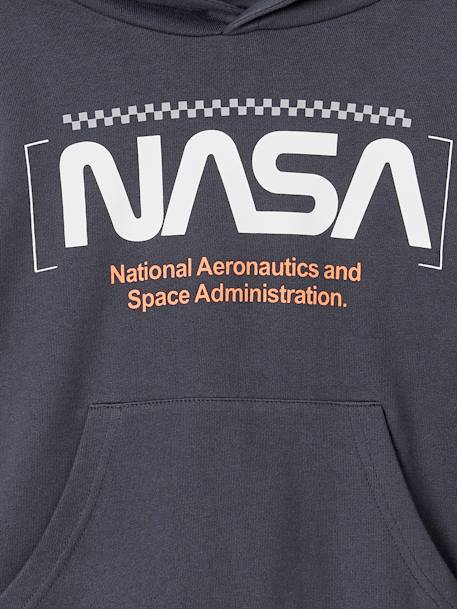 Sweat à capuche garçon NASA® bleu ardoise - vertbaudet enfant 