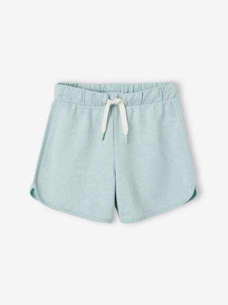 Fleece Sports Shorts for Girls aqua green+coral+multicoloured+navy blue - vertbaudet enfant 