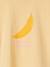 Tee-shirt motif pop fille manches courtes à revers jaune pâle - vertbaudet enfant 