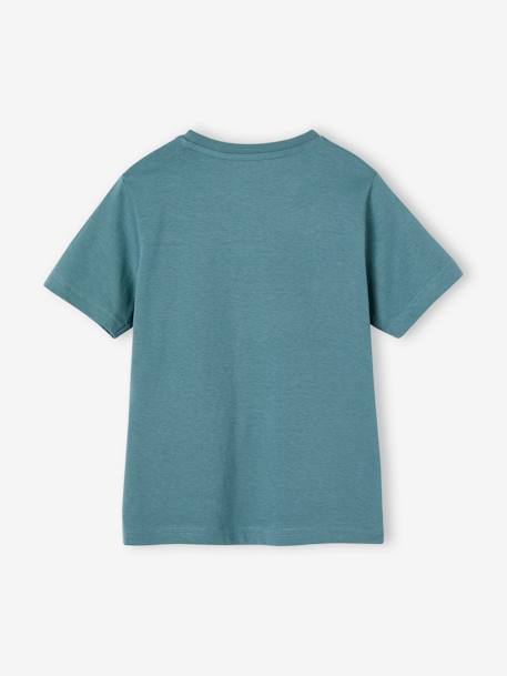 Pack of 3 Assorted T-Shirts for Boys aqua green+azure+bordeaux red+cappuccino+green+marl white - vertbaudet enfant 