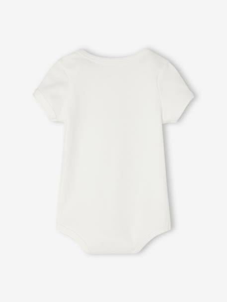 Set of 3 Progressive Bodysuits in Organic Cotton, for Babies sky blue - vertbaudet enfant 