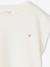 Tee-shirt fille uni fantaisie manches courtes personnalisable écru+marine+rose bonbon+vert d'eau - vertbaudet enfant 