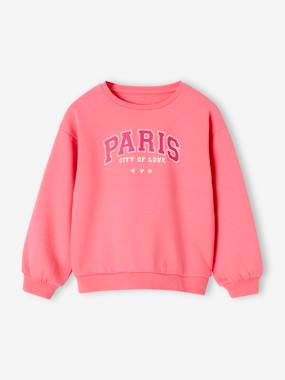 Basics Sweatshirt with Motif for Girls  - vertbaudet enfant