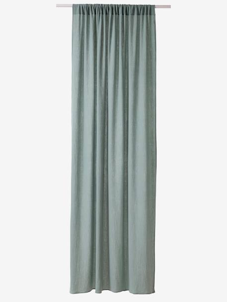 Sheer Cotton Gauze Curtain grey blue+rosy+sage green - vertbaudet enfant 