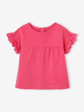 T-shirt manches volantées personnalisable bébé coton biologique  - vertbaudet enfant