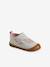 Chaussons bébé toile scratch blanc imprimé+bleu chambray+rose imprimé - vertbaudet enfant 