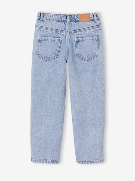 Loose Fit Boyfriend Jeans for Girls denim grey+double stone+stone - vertbaudet enfant 