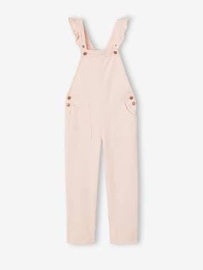 -Dungarees with Ruffles on the Straps for Girls