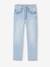 Jean fille droit MorphologiK tour de hanches Fin bleu foncé+denim bleached+stone - vertbaudet enfant 