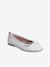 Leather Ballerina Pumps for Girls white - vertbaudet enfant 