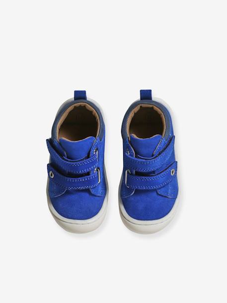 Chaussures premiers pas bébé scratchs bleu+bleu électrique+marine - vertbaudet enfant 
