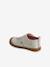 Chaussons bébé toile scratch blanc imprimé+bleu chambray+rose imprimé - vertbaudet enfant 