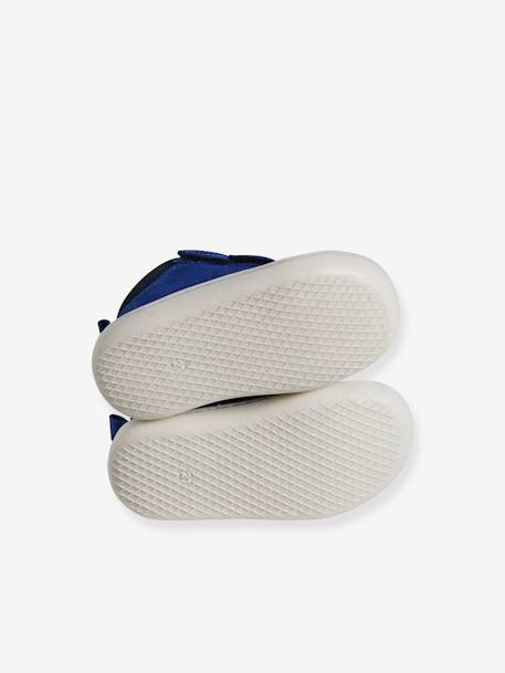 Chaussures premiers pas bébé scratchs bleu+bleu électrique+marine - vertbaudet enfant 