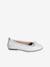 Leather Ballerina Pumps for Girls white - vertbaudet enfant 