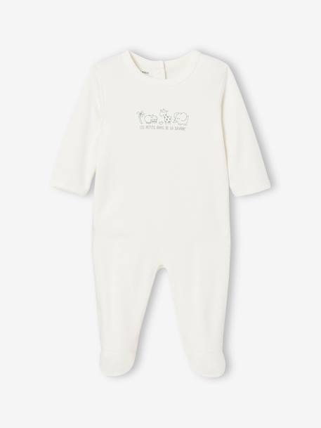 Lot de 3 pyjamas bébé mixtes en interlock BASICS bleu grisé - vertbaudet enfant 