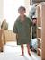 Peignoir Oversize enfant uni avec coton recyclé, personnalisable bois de rose+vert sapin - vertbaudet enfant 