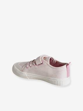 -Baskets toile lacets élastiqués fille collection maternelle