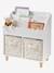 Lot de 2 bacs de rangement blanc imprimé - vertbaudet enfant 