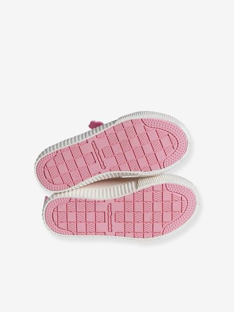 Baskets toile lacets élastiqués fille collection maternelle rose pâle - vertbaudet enfant 