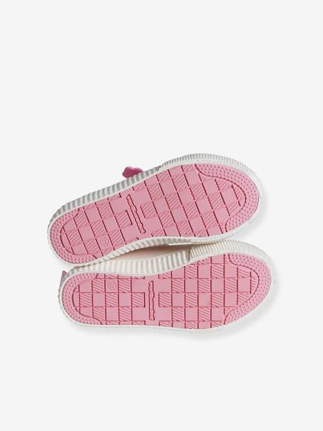 Fabric Trainers with Elasticated Laces, for Girls, Designed for Autonomy pale pink - vertbaudet enfant 