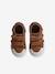Fabric Trainers with Touch Fasteners, for Baby Boys dark brown+printed beige - vertbaudet enfant 