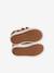 Fabric Trainers with Touch Fasteners, for Baby Boys dark brown+printed beige - vertbaudet enfant 