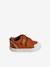 Fabric Trainers with Touch Fasteners, for Baby Boys dark brown+printed beige - vertbaudet enfant 
