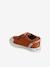 Fabric Trainers with Touch Fasteners, for Baby Boys dark brown+printed beige - vertbaudet enfant 