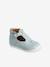 T-Strap Soft Leather Ankle Boots for Babies, Designed for First Steps sky blue - vertbaudet enfant 