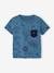 Jungle T-Shirt for Babies in Slub Jersey Knit blue+ecru - vertbaudet enfant 