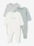 Lot de 3 pyjamas bébé mixtes en interlock BASICS bleu grisé - vertbaudet enfant 