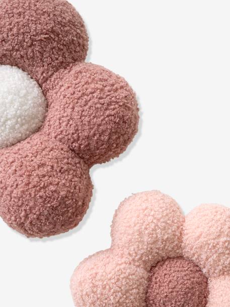 Set of 3 Flowers in Bouclé Knit printed pink - vertbaudet enfant 