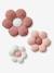 Set of 3 Flowers in Bouclé Knit printed pink - vertbaudet enfant 