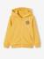 Sweat garçon zippé à capuche motif poitrine blanc chiné+bleu chambray+ocre+rouge+turquoise - vertbaudet enfant 