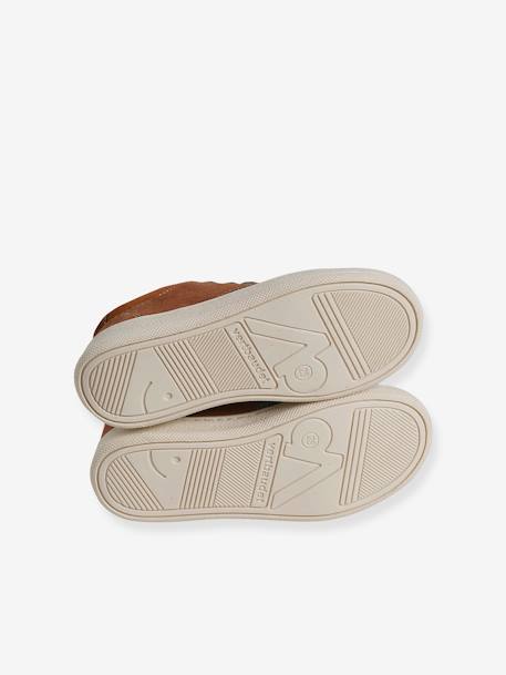 Baskets cuir lacées enfant collection maternelle lot marron - vertbaudet enfant 