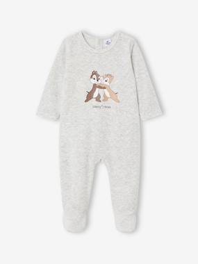 Baby-Pyjamas & Sleepsuits-Chip'n Dale Velour Sleepsuit for Baby Boys by Disney®