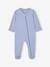 Lot de 3 pyjamas bébé en jersey ouverture zippée BASICS bleu chambray+blush+cappuccino - vertbaudet enfant 