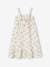Midi Strappy Dress in Cotton Gauze, Broderie Anglaise Detail, for Girls printed pink - vertbaudet enfant 