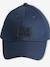 Plain Cap with Embroidery on the Front for Boys lichen+navy blue - vertbaudet enfant 