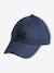 Plain Cap with Embroidery on the Front for Boys lichen+navy blue - vertbaudet enfant 