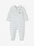 Striped Sleepsuit in Interlock Fabric for Babies sky blue - vertbaudet enfant 
