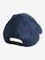 Plain Cap with Embroidery on the Front for Boys lichen+navy blue - vertbaudet enfant 